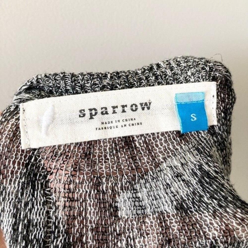 sparrow gray cardigan linen blend‎ size small casual work career wear comfy - Picture 3 of 5